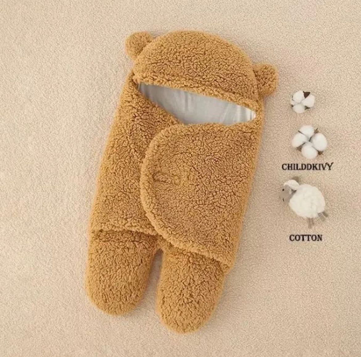 BabyBear:🐻 ¡Dulces sueños con este abrigo de amor para tu bebé!