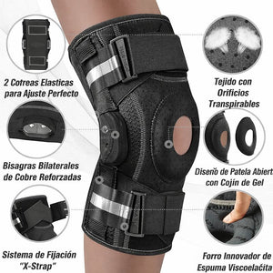 🦵 Rodillera Profesional con Bisagras y Almohadilla de Gel