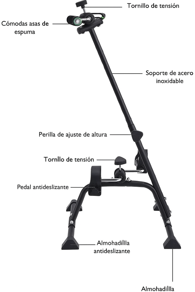X-MAX PRO - Pedalera Ortopédica para Brazos y Piernas