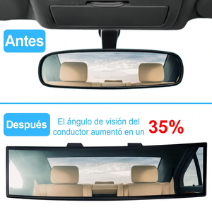 OptiMirror - Espejo retrovisor curvado amplio para coche