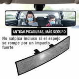 OptiMirror - Espejo retrovisor curvado amplio para coche