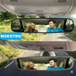OptiMirror - Espejo retrovisor curvado amplio para coche