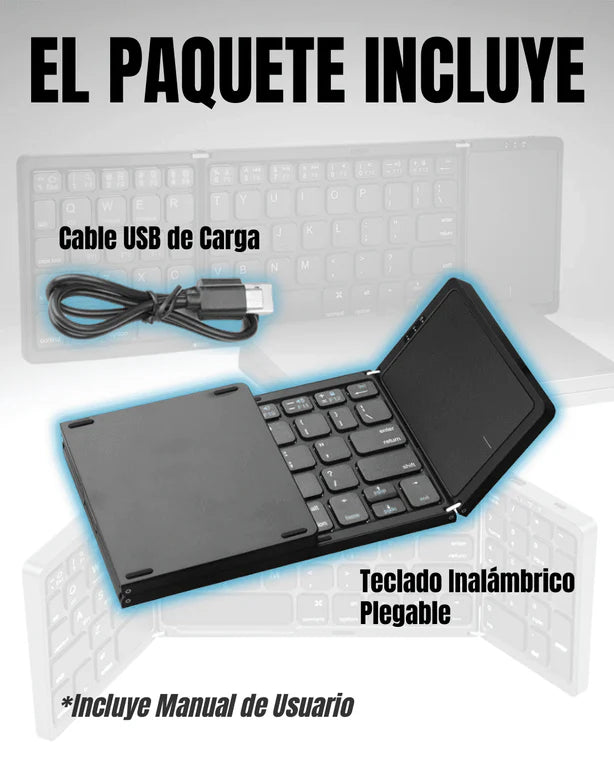 TECLADO INALÁMBBRICO PLEGABLE